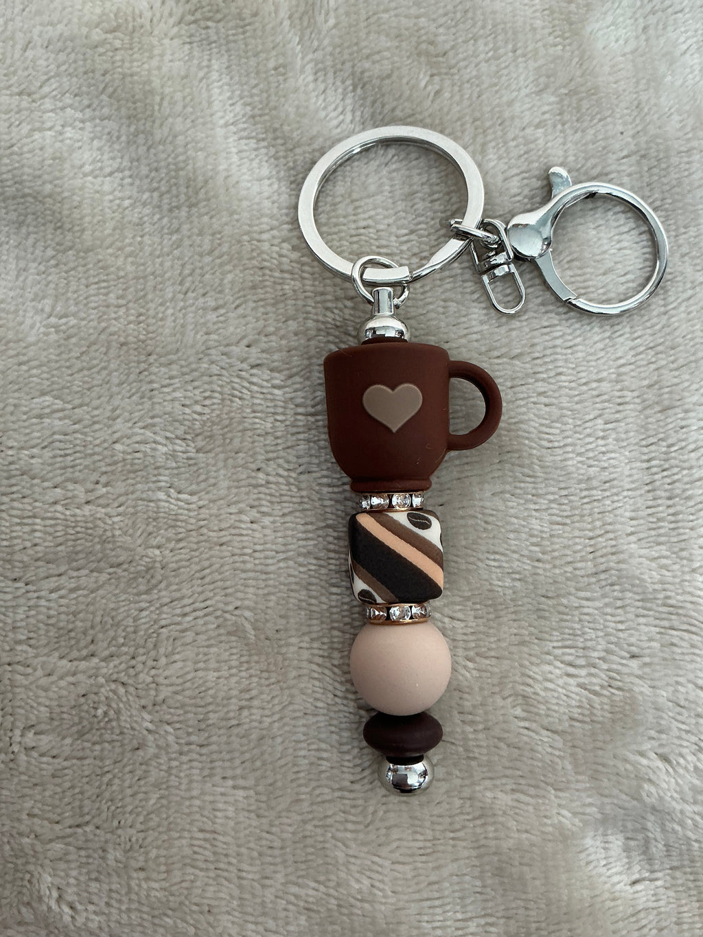 Coffee Lover Handmade Keyring Collection