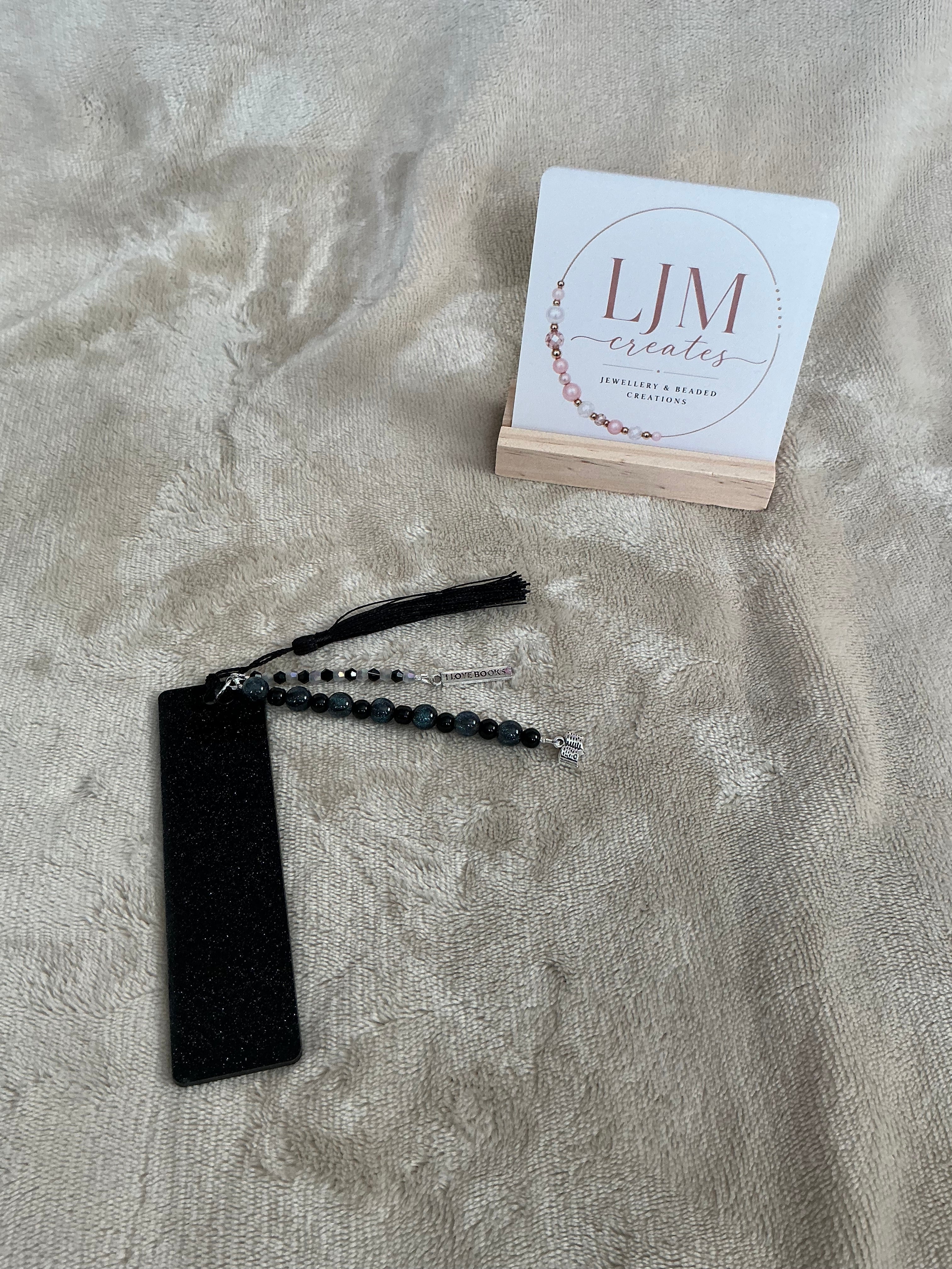 Glitter Beaded Bookmarks Collection – I Love Books
