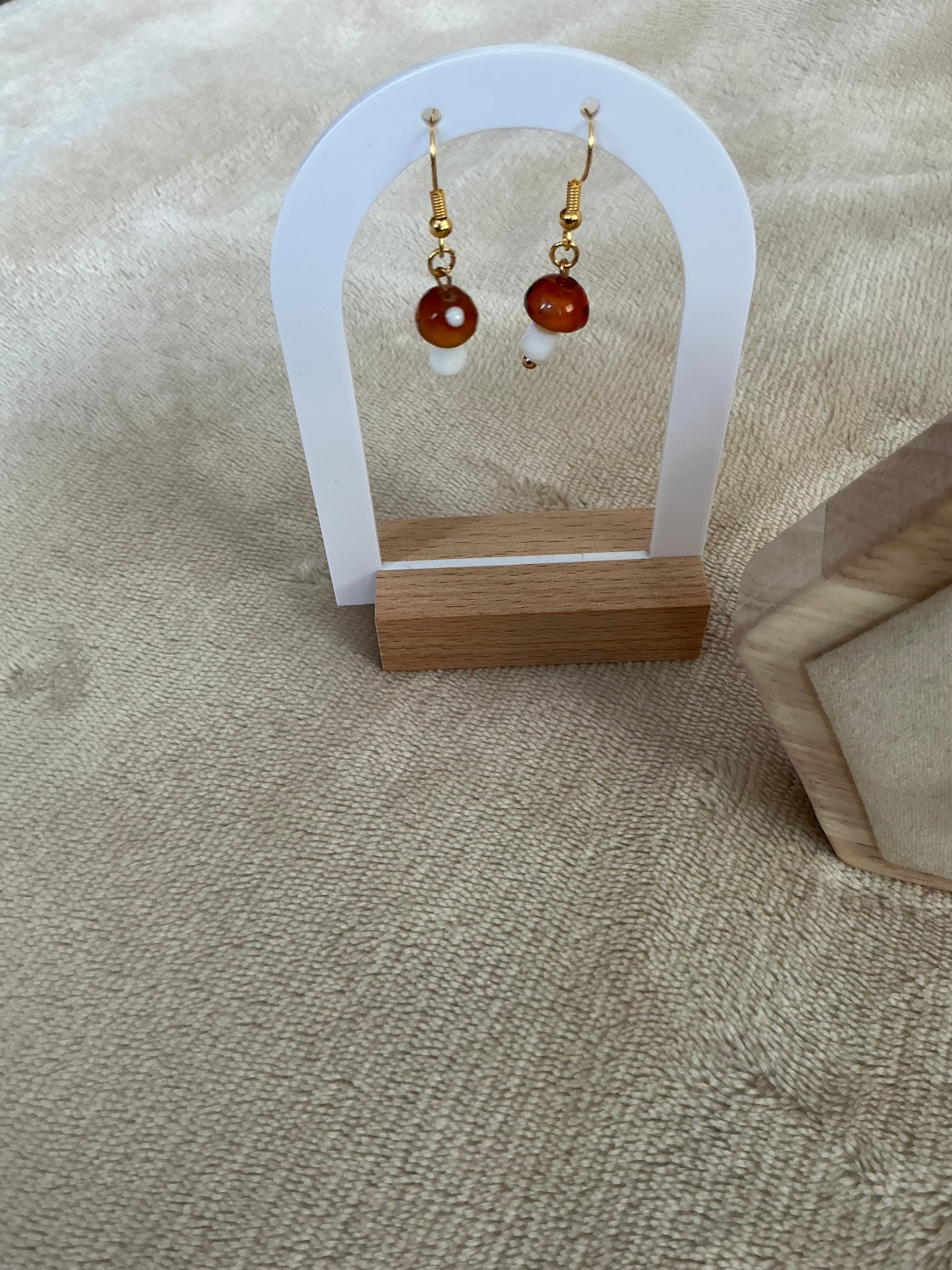 Mini Mushroom Jewellery Set – Earrings & Necklace