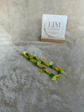 Lemon & Leaf Beaded Phone Charm