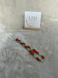 Red Strawberry Beaded Phone Charm