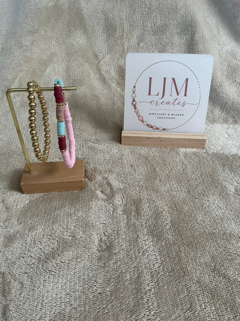 Candy Pop Bracelet Stack | Pink, Berry & Sky Blue Heishi Bead Set