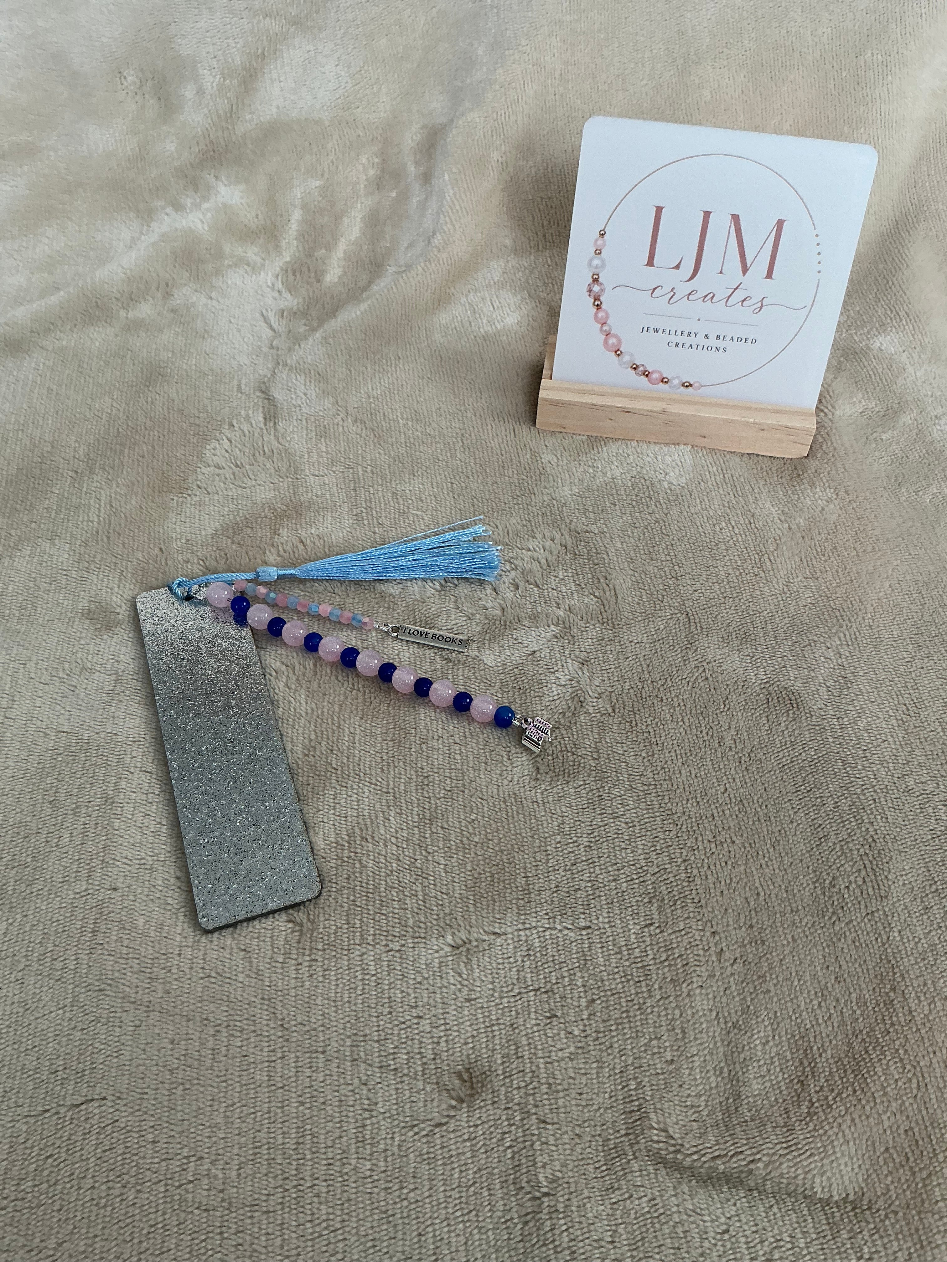 Glitter Beaded Bookmarks Collection – I Love Books
