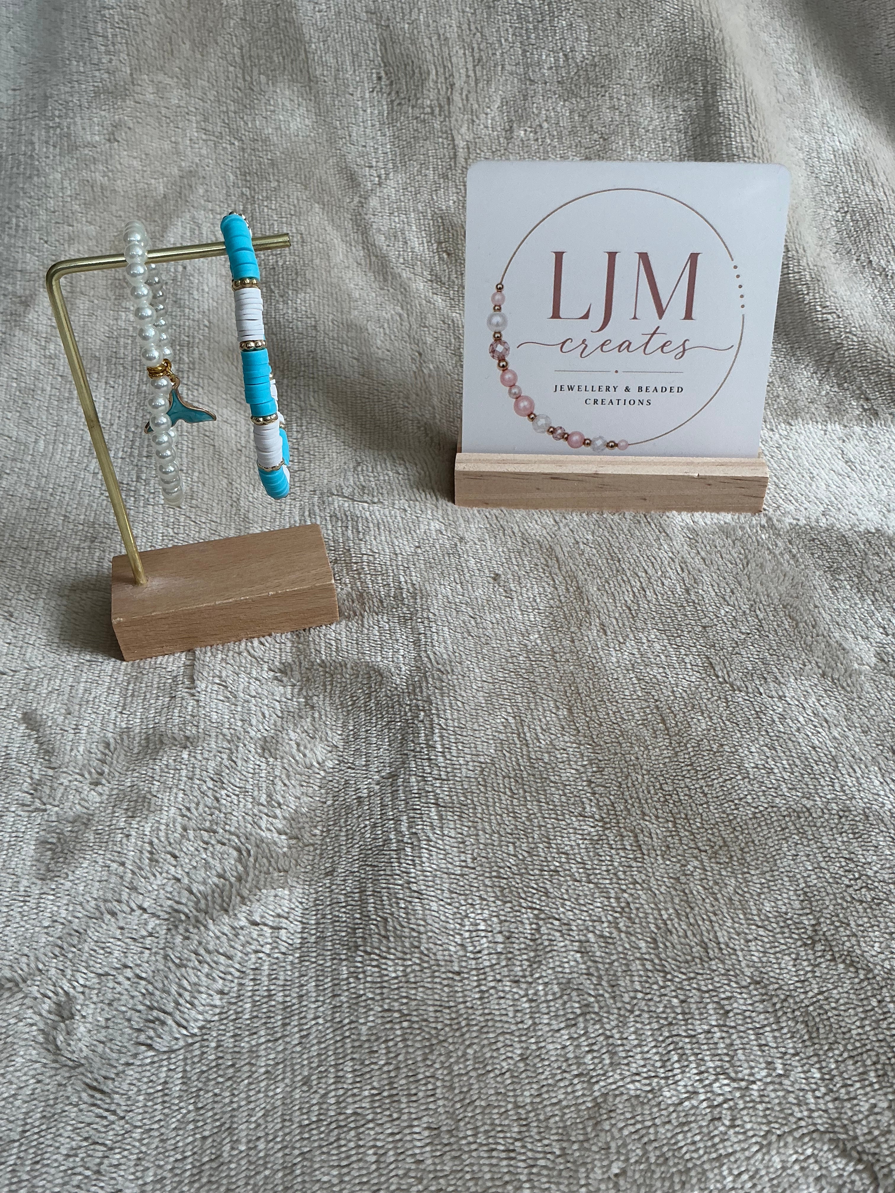 Ocean Breeze Bracelet Stack | Whale Tail Charm & Pearl Bracelet Set