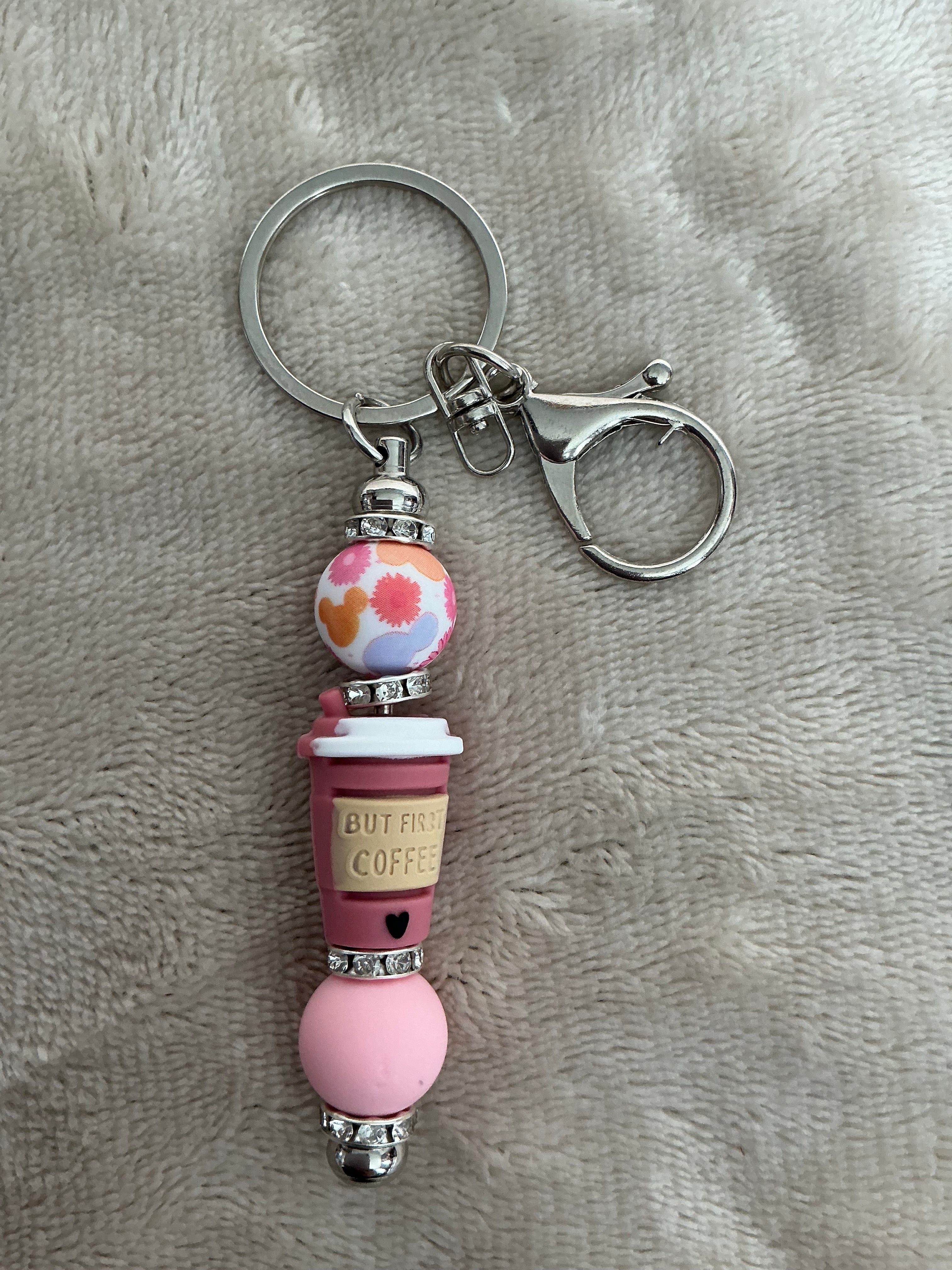 Coffee Lover Handmade Keyring Collection