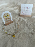 Lemon Charm Layered Jewellery Set – Necklace & Earrings