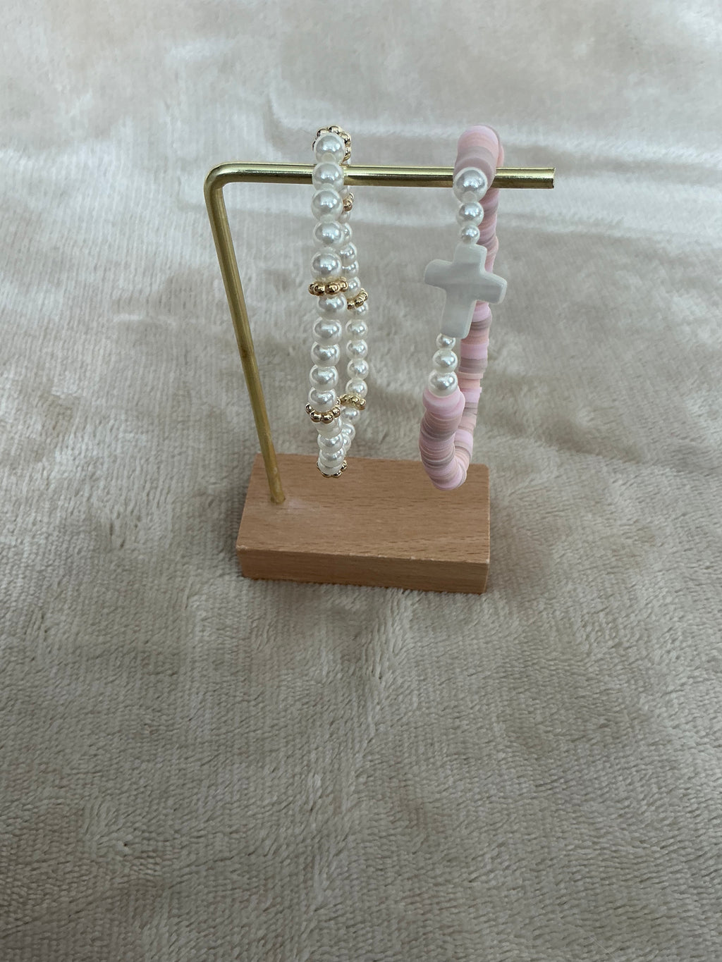 Blush faith bracelet set