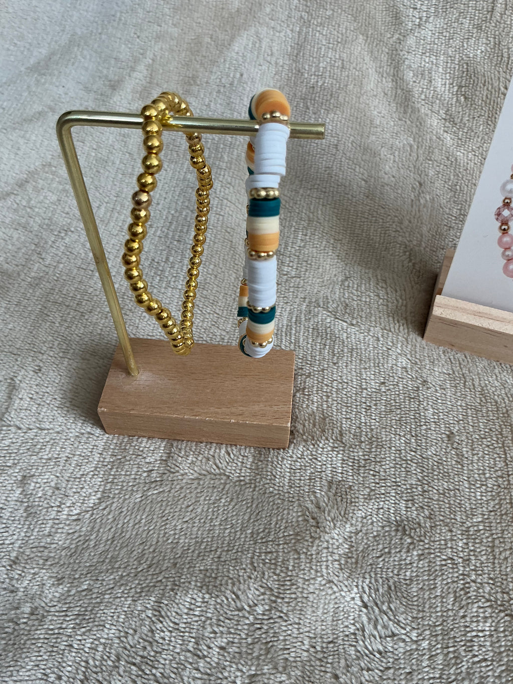 Golden Shores Bracelet Stack | Coastal Chic Beaded Set