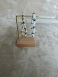 White & Gold Stackable Bracelet Set
