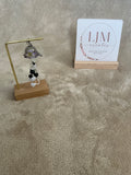 Moonlit Mist Jellyfish Charm | Handmade Black & White Ocean-Inspired Hanging Decoration