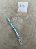 Blue Axolotl Dummy Clip | Handmade Axolotl Pacifier Holder