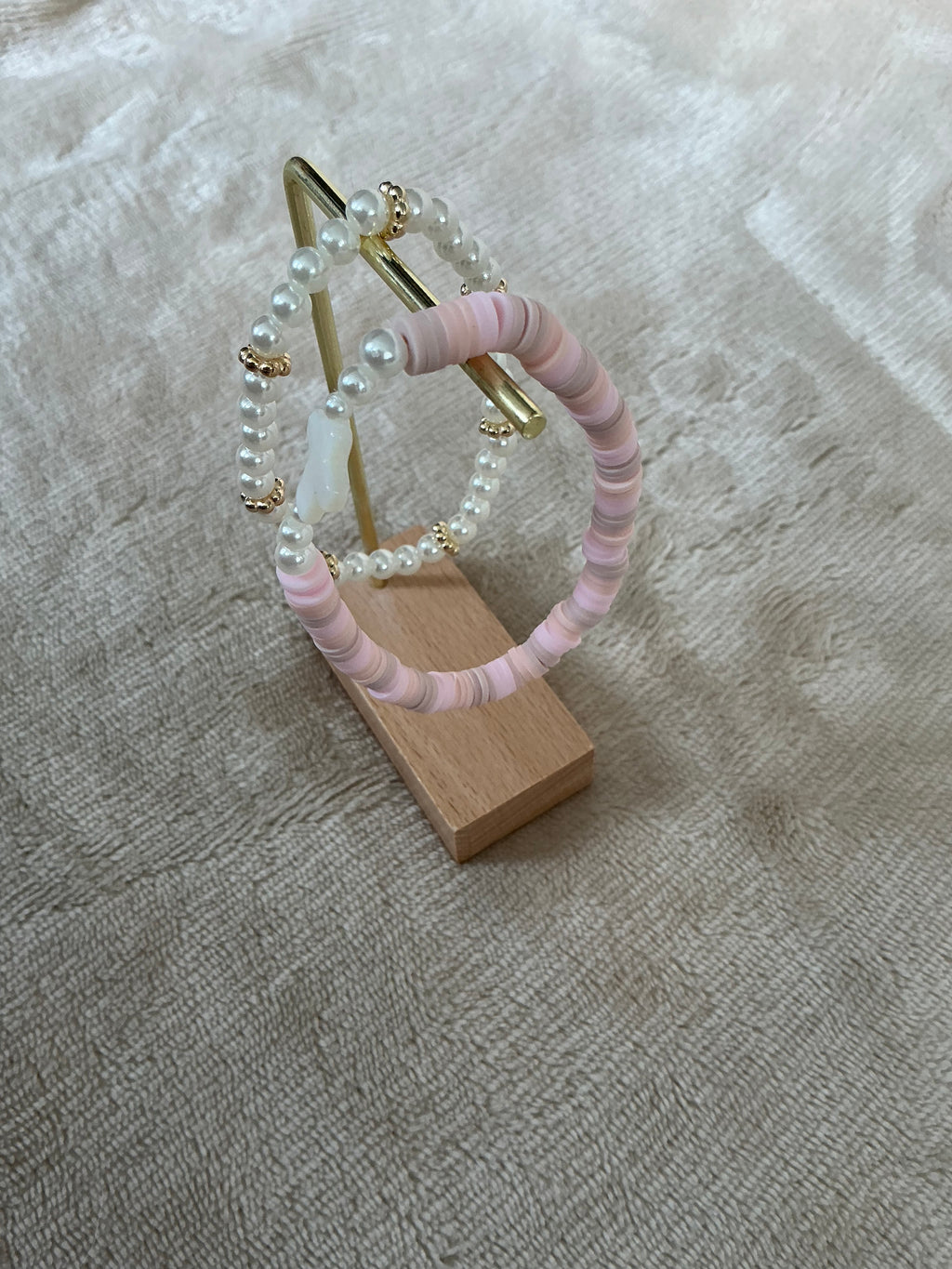 Blush faith bracelet set