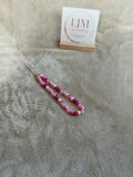 Pink Ombré Beaded Phone Charm