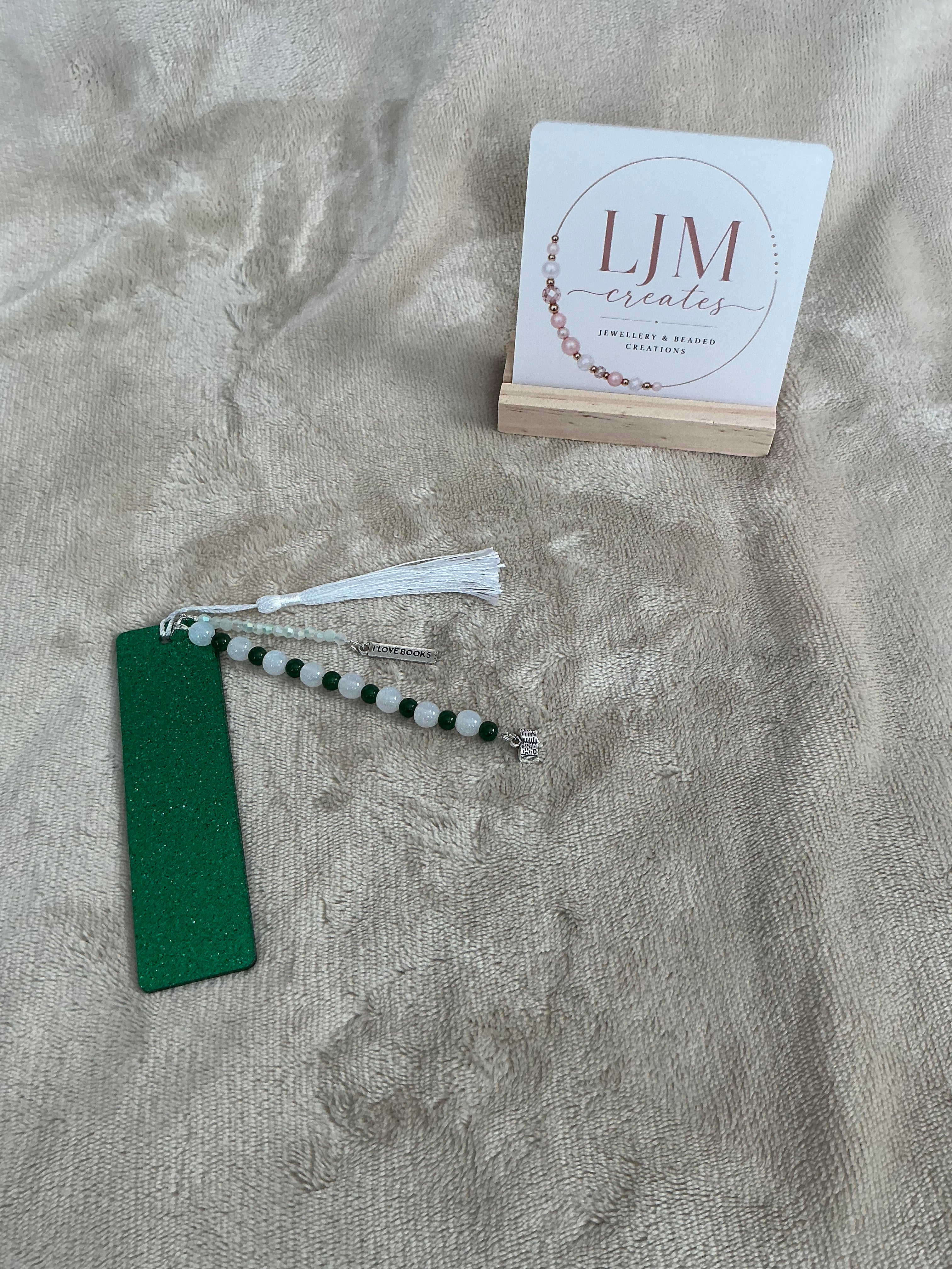 Glitter Beaded Bookmarks Collection – I Love Books