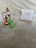 Best Teacher Ever Beaded Pen & Keyring Set