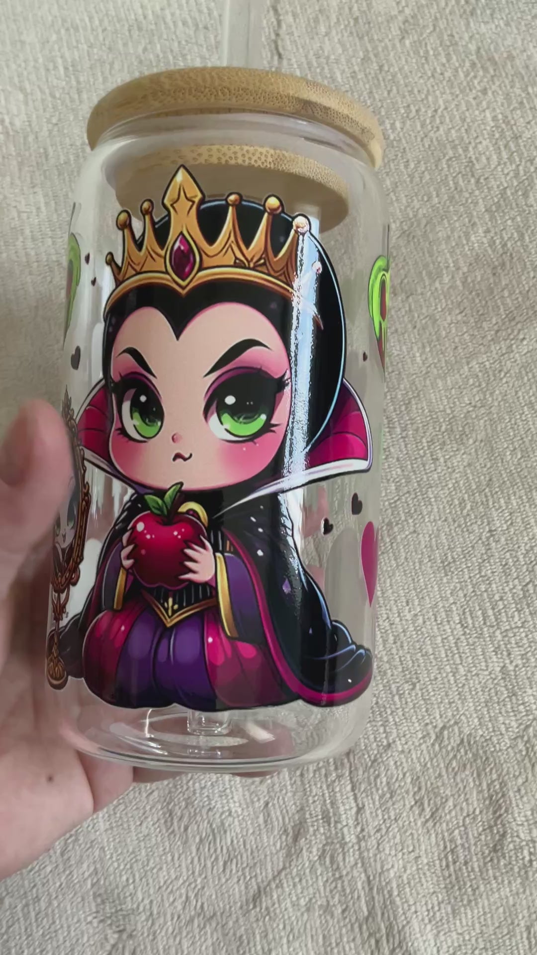 Evil Queen Glass Tumbler