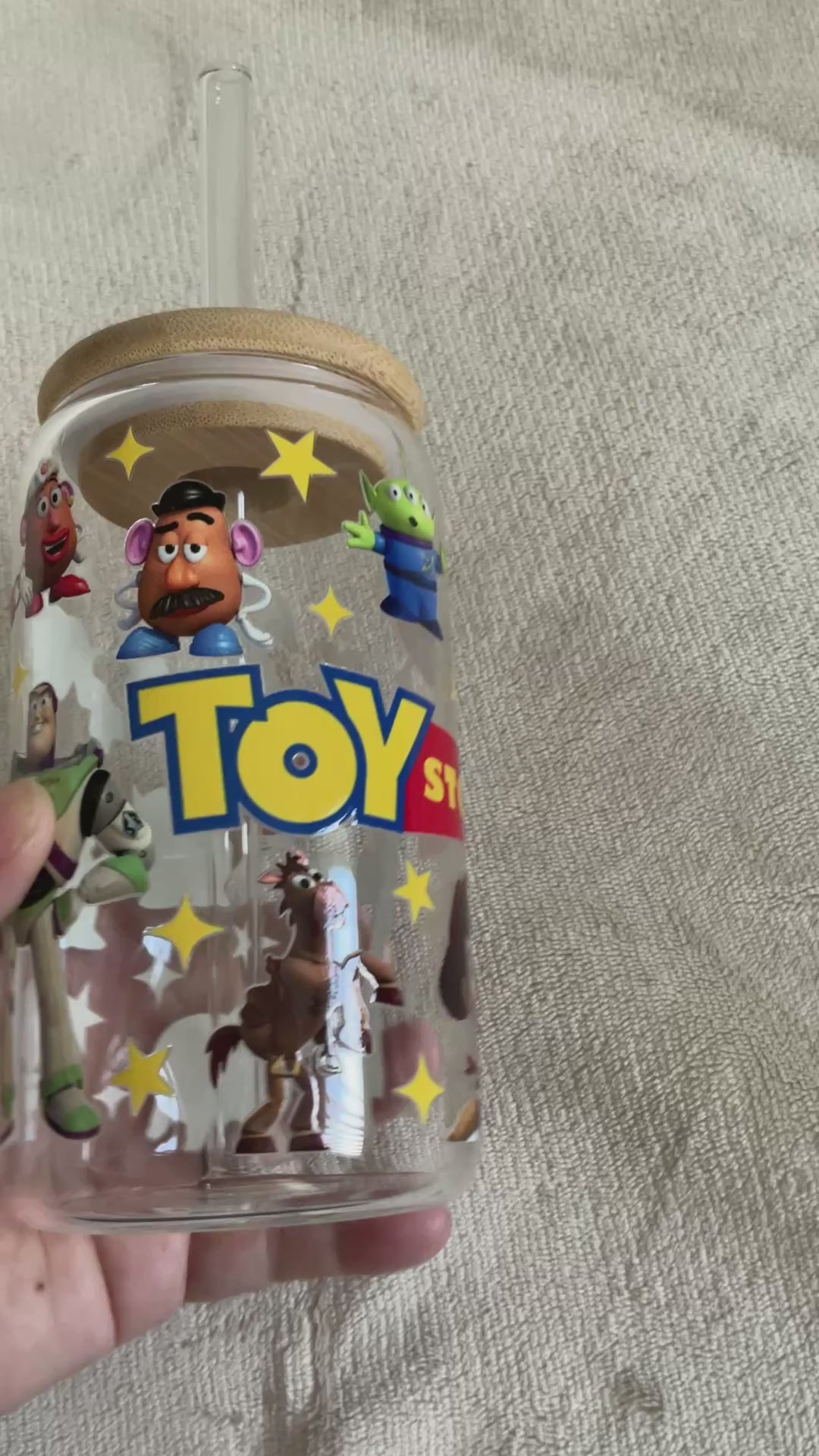 Toy Story Character Glass Tumbler